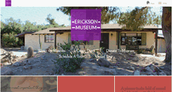 Desktop Screenshot of ericksonmuseum.org