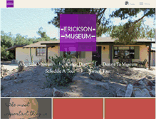 Tablet Screenshot of ericksonmuseum.org